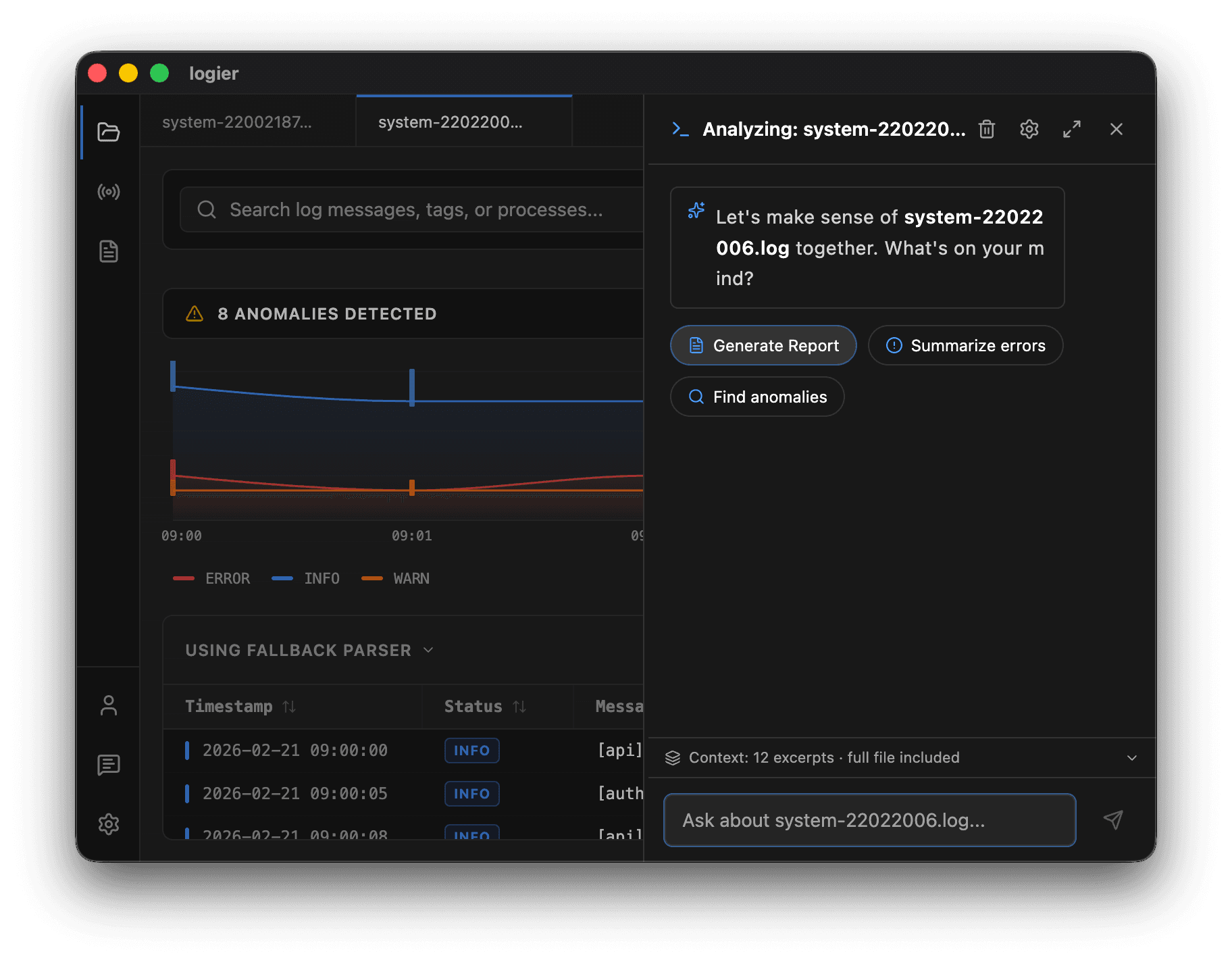 Logier Generate Reports with Copilot