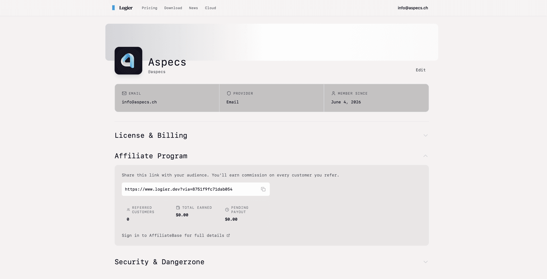 Logier Affiliate Program