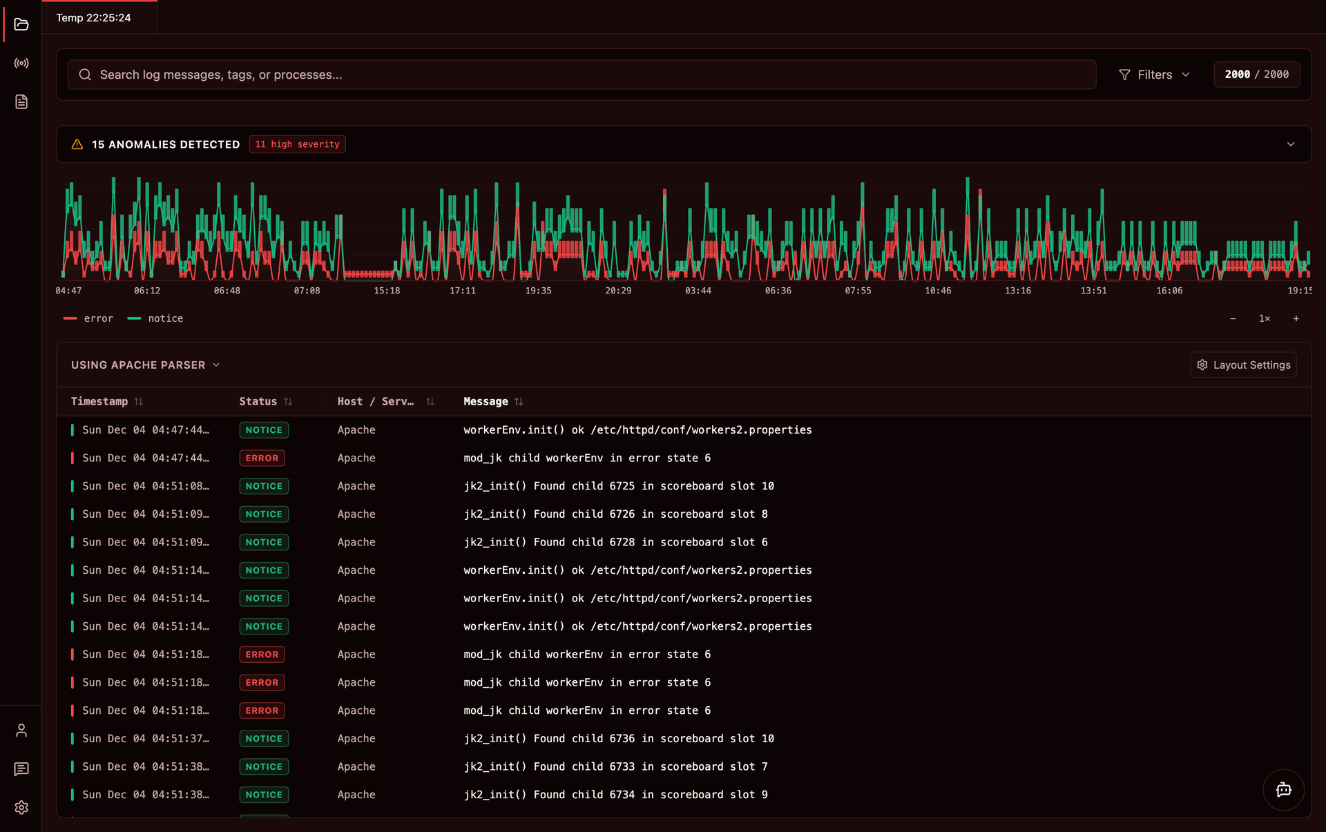 Logier App with Custom Red Theme