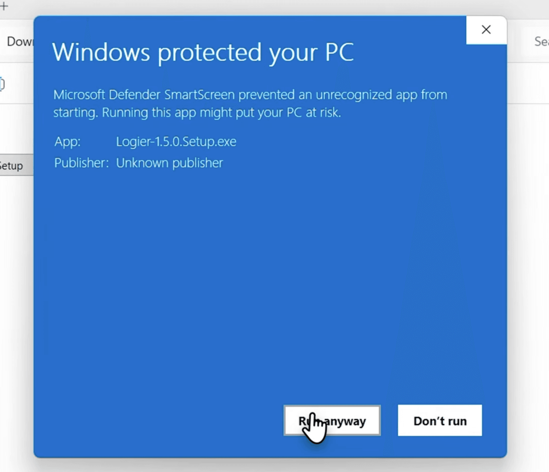 Installing Logier on Windows