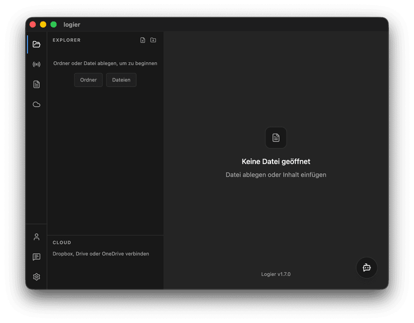 Logier App with German i18n