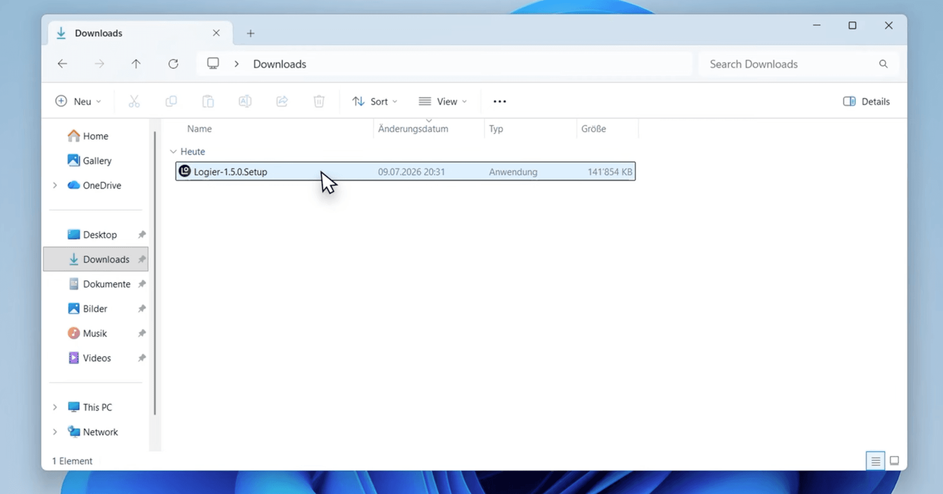 Installing Logier on Windows