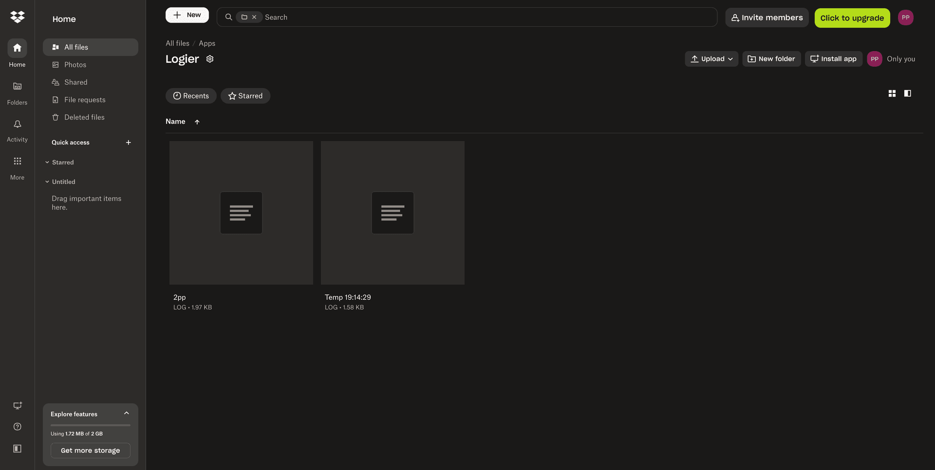 Dropbox Logier Folder